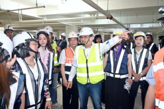停車空間升級、通學更安全　侯友宜視察板橋信義國小地下停車場　力拚今年11月完工