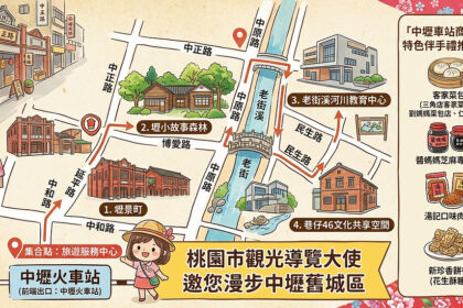 桃園市觀光導覽大使帶路！細品中壢舊城區的獨特魅力
