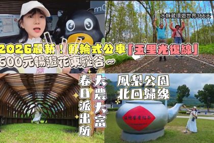 花東縱谷郵輪式公車【玉里光復線】新路線試營運 走訪春日派出所、瑞穗、大農大富、鳳梨公園、北回歸線